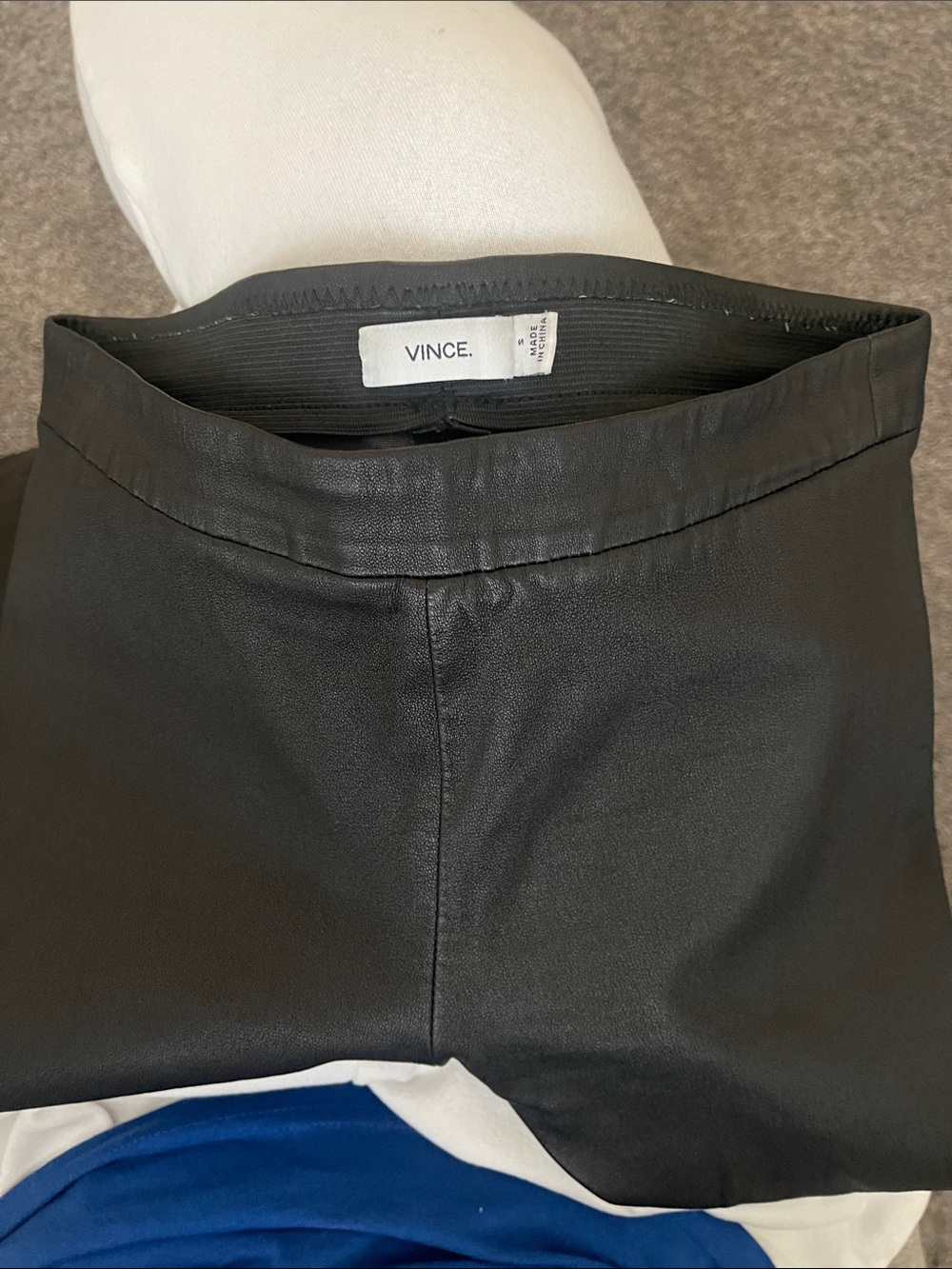 Vince Black Leather leggings